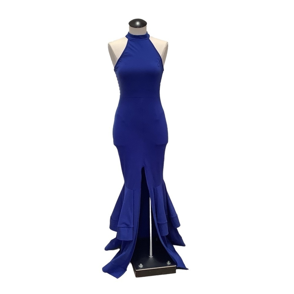 Royal Blue Mermaid Floor Length Gown - Size M